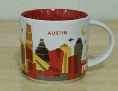 Starbucks Austin You Are Here Collection 2015 14 oz Coffee Mug Tea Cup Texas TX - Sold on eBay May, 9th 2019 for $28.99