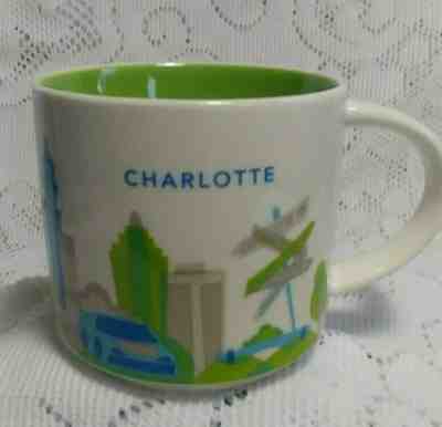 STARBUCKS You are Here Collection Charlotte NC 2015 Mug Coffee Cup  - Sold on eBay May, 9th 2019 for $8.50