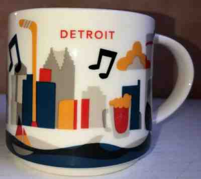 2015 STARBUCKS DETROIT You Are Here Collection 14 Oz. Coffee Cup Mug SKU - Sold on eBay May, 5th 2019 for $8.50
