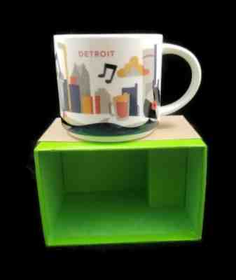 Starbucks Detroit YAH With Box No SKU 2016 MIC 14oz  - Sold on eBay Apr, 27th 2019 for $15.00