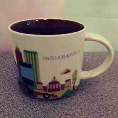 Starbucks Indianapolis Coffee/Tea Cup/Mug You Are Here Collection 2016 14oz - Sold on eBay May, 11th 2019 for $9.99