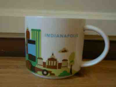 2015 Starbucks You Are Here Collection Coffee Cup Mug INDIANAPOLIS Indiana 14oz - Sold on eBay May, 10th 2019 for $16.07