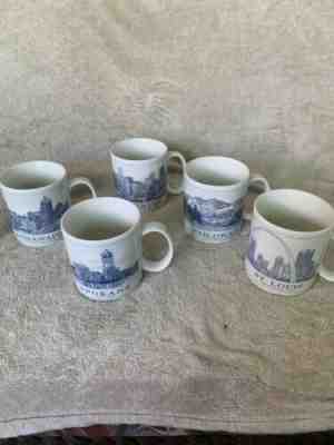 5 Starbucks Architecture Series Mugs Denver Indianapolis Spokane St. Louis - Sold on eBay May, 5th 2019 for $25.00