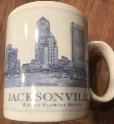 2007 JACKSONVILLE Starbucks Collector Series Mug Cup 18 oz.  City Skyline Series - Sold on eBay May, 5th 2019 for $6.00