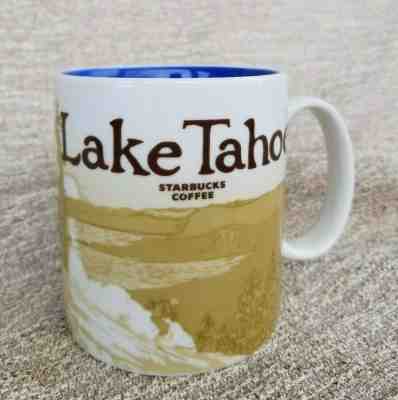 Starbucks LAKE TAHOE Mug CITY SERIES COLLECTION Cup 16 oz  - Sold on eBay May, 9th 2019 for $13.99