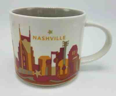 2013 Starbucks Nashville, USA Ceramic Mug 14 oz You Are Here YAH Collection EUC - Sold on eBay May, 7th 2019 for $19.51