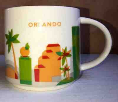 2015 STARBUCKS ORLANDO Florida You Are Here Collection 14 Oz. Coffee Cup Mug - Sold on eBay May, 5th 2019 for $7.50