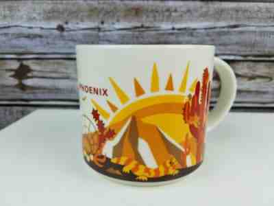 Starbucks Phoenix AZ City Cup Mug "You Are Here" YAH Collection 14 Oz 2014 - Sold on eBay May, 10th 2019 for $10.95