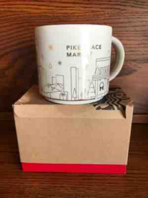 Starbucks Mug Christmas 2014 PIKE PLACE MARKET 14oz You Are Here Coffee RARE - Sold on eBay May, 11th 2019 for $105.00