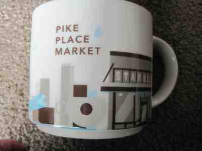 Starbucks Mug 2015 PIKE PLACE MARKET 14oz You Are Here Coffee Seattle - Sold on eBay May, 5th 2019 for $15.99