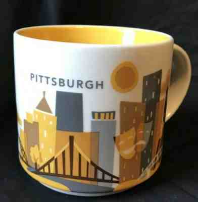2013 Starbucks Mug You Are Here Collection PITTSBURGH Coffee Cup Skyline 16oz - Sold on eBay May, 11th 2019 for $12.00