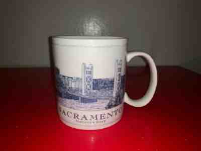 Starbucks Coffee Architectural Series Mug SACRAMENTO 18 oz 2008 DISCOVER GOLD - Sold on eBay Apr, 29th 2019 for $19.99