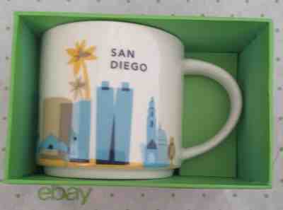 2015 Starbucks YOU ARE HERE Collection San Diego Coffee Mug Cup - Sold on eBay May, 10th 2019 for $30.00