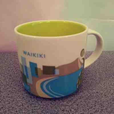 Starbucks Waikiki Hawaii You Are Here Collection Coffee/Tea Cup/Mug 2017 14oz - Sold on eBay May, 11th 2019 for $9.99