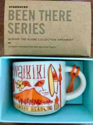 Starbucks 2oz Demitasse WAIKIKI Hawaii BEEN THERE mug Ornament Mini Cup NIB - Sold on eBay May, 3rd 2019 for $16.95