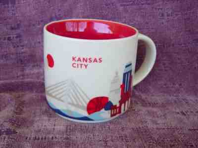 STARBUCKS 14 oz Coffee Mug YOU ARE HERE Collection KANSAS CITY - Sold on eBay May, 1st 2019 for $14.99