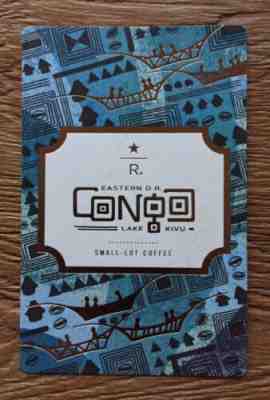 Starbucks Reserve Taster Card 2015 Eastern D.R. Congo Lake Kivu MEGA RARE!