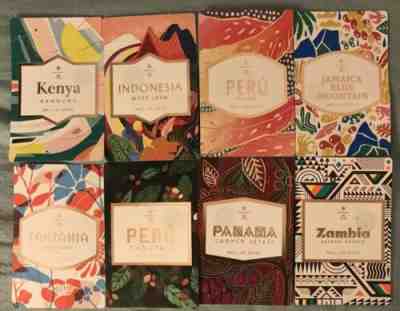 8 Starbucks Reserve Coffee Taster Cards - Panama,Peru, Kenya, Panama & Tanzania - Sold on eBay May, 6th 2019 for $11.50
