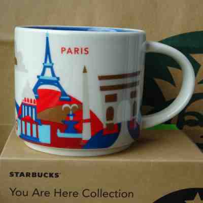 14oz Starbucks Paris You Are Here Coffee Mug Cup Series France City Cups New - Sold on eBay May, 7th 2019 for $19.55