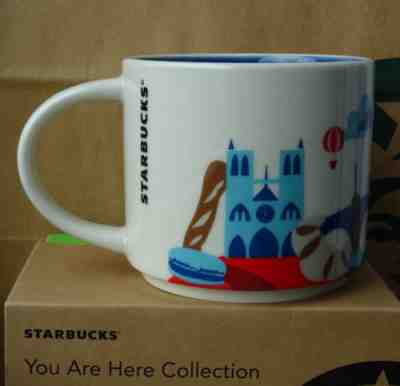 14oz Starbucks Paris You Are Here Coffee Mug Cup Series France City Tea Cups New - Sold on eBay May, 7th 2019 for $22.32