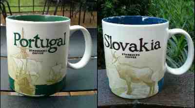 2 x Starbucks City Mugs 16 oz SLOVAKIA &;Portugal Series 2016-2017 DISCONTINUED - Sold on eBay Apr, 24th 2019 for $65.00