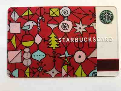 2002 Starbucks Gift Card Christmas Ornaments Unused No Value Pin Hidden 6008 - Sold on eBay May, 11th 2019 for $19.99