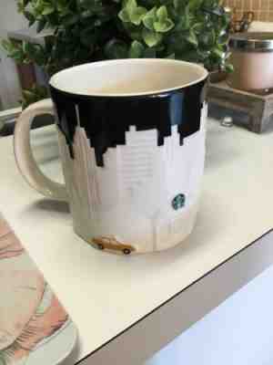 STARBUCKS 2012 COLLECTOR 16OZ MUG NEW YORK CITY TAXI SKYLINE STATUE LIBERTY  - Sold on eBay May, 4th 2019 for $12.99