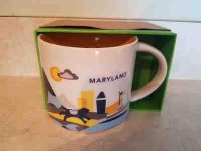 Starbucks Maryland YAH You Are Here 14oz Mug DISCONTINUED - NEW IN BOX - Sold on eBay May, 4th 2019 for $19.95