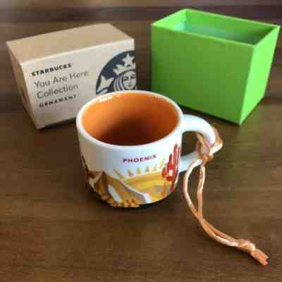 Starbucks Phoenix Arizona AZ Ornament You Are Here YAH Christmas 2oz Mug NEW - Sold on eBay May, 7th 2019 for $24.95