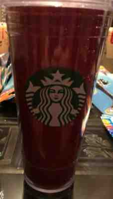 ?? NEW Starbucks 2018 Glitter RED Cold Cup Tumbler 20 oz Sparkle Holiday - Sold on eBay May, 11th 2019 for $7.50