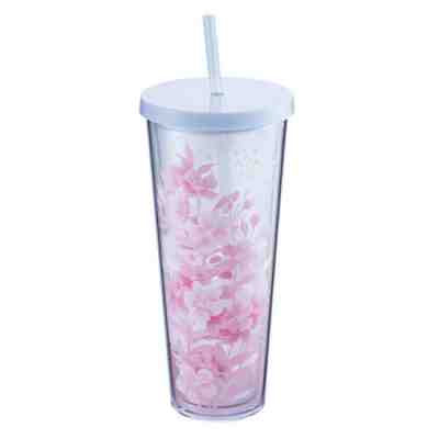 2019 Starbucks Taiwan Reusable Sakura Cherry Blossom Togo Cup for Cold 24oz - Sold on eBay May, 10th 2019 for $45.73