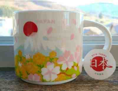 Starbucks Japan Cup Mug 414ml Sakura Mt. Fuji You Are Here Spring 2019 FREE SHIP - Sold on eBay May, 4th 2019 for $47.99