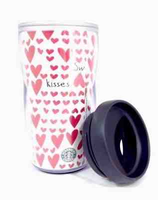 Starbucks Tumbler Hearts Mug Coffee Cup 2006 Love 8oz Kids Travel Valentine Day - Sold on eBay Apr, 17th 2019 for $9.09