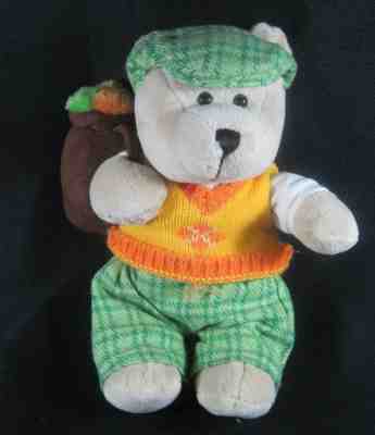 2006 Starbucks Bearista Golfer 50th Teddy Bear Plush Golf Bag Argyle Vest No Tag - Sold on eBay Feb, 27th 2019 for $4.99