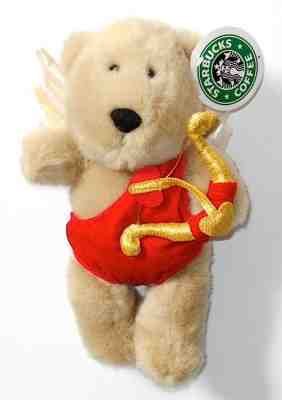 Starbucks Coffee Co. Bearista Bear Collection 10" Valentine Cupid NEW WITH TAG - Sold on eBay Feb, 12th 2019 for $19.99