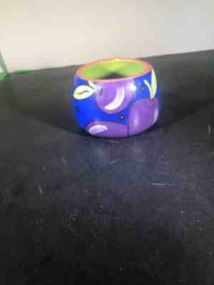 2006 Starbucks PeFi Costa Rica 12oz Mug Cup Fruit Plum Fig Date Purple Blue - Sold on eBay May, 10th 2019 for $9.99