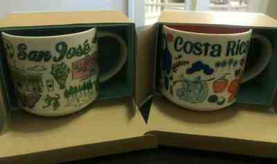 COSTA RICA & San Jose Starbucks Mugs BEEN THERE SERIES NIB - Sold on eBay May, 7th 2019 for $55.00