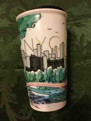 Starbucks NYC New York Central Park Limited Edition 2017 Ceramic Tumbler 12 Oz. - Sold on eBay May, 7th 2019 for $45.00