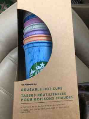 New Starbucks Reuseable Cold / Hot Color Changing Cups 6 Pack LiMiTED EDiTiON - Sold on eBay May, 7th 2019 for $47.99