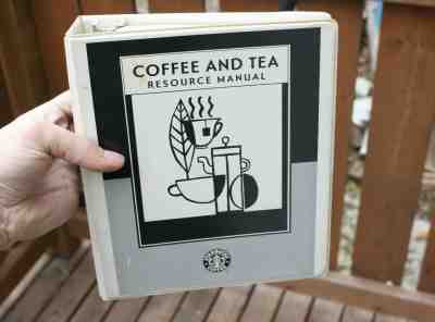 Vintage 1999 Starbucks Coffee and Tea Resource Guide Manual Barista Collectible - Sold on eBay May, 8th 2019 for $9.99