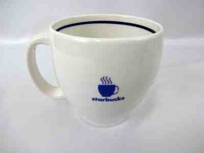 Starbucks Coffee Co 2003 Barista Abbey II 7.5 oz Mug White with RARE BLUE logo - Sold on eBay May, 10th 2019 for $10.00
