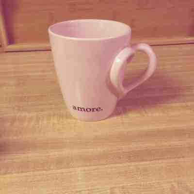Lovely Starbucks Pink Barista AMORE Mugs Heart Handle COFFEE CUP 2003 - Sold on eBay May, 8th 2019 for $10.00
