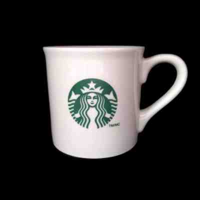 Starbucks 14 oz Ceramic Mug Creamy Ivory Green Siren Logo 2013 NWT - Sold on eBay May, 11th 2019 for $9.59