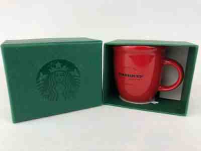 Starbucks Red Abbey Demitasse Cup Holiday 2016 Mini Espresso Mug 3oz NIB - Sold on eBay May, 8th 2019 for $12.74