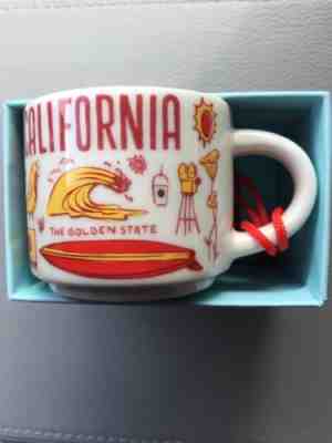 Starbucks 2018 BEEN THERE SERIES California Mini Mug 2 Oz Ornament Cup NEW Boxed - Sold on eBay May, 9th 2019 for $12.99