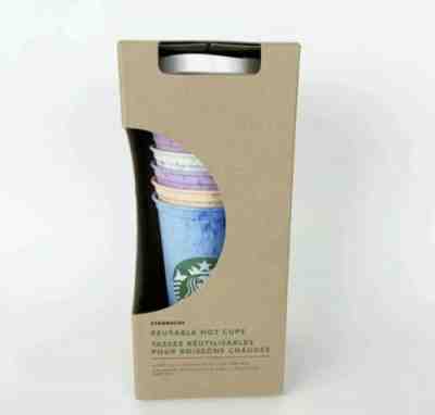 Starbucks Marble Reusable Hot Cups 6 Variety Colors Drink Cup New 2019 - Sold on eBay May, 12th 2019 for $22.49