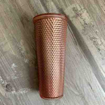 Starbucks 2019 Rose Gold Pink Iridescent Sparkling Plastic 24oz Tumbler Cold Cup - Sold on eBay May, 11th 2019 for $20.50