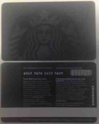 CYPRUS STARBUCKS CAFE CARD "BLACK SIREN" Brand New LE - Sold on eBay May, 6th 2019 for $4.79
