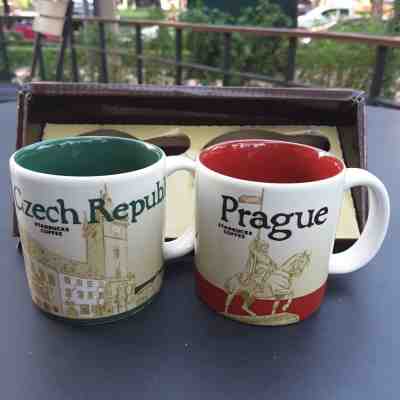 2 Demitasse Starbucks City Mugs 3 oz Czech Republic & Prague Original Package - Sold on eBay May, 3rd 2019 for $34.00