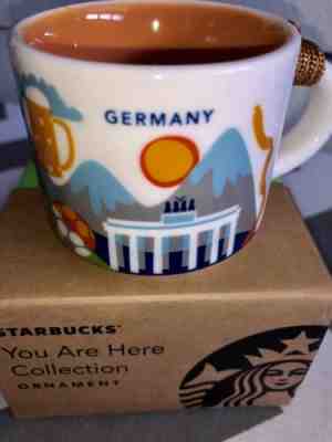 Starbucks Ornament 2oz Mug GERMANY YAH You Are Here Espresso cup Demitasse w/box - Sold on eBay May, 8th 2019 for $30.00